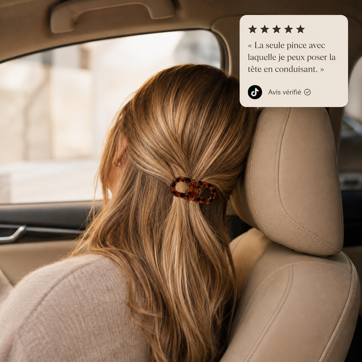 Nuvé · Pince à cheveux magnétique plate — la pince qu'on oublie